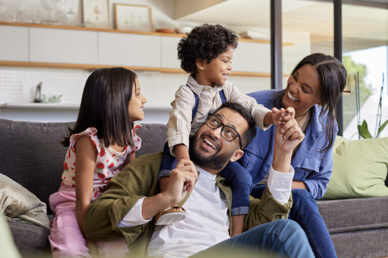 Family happily reunited in Canada.