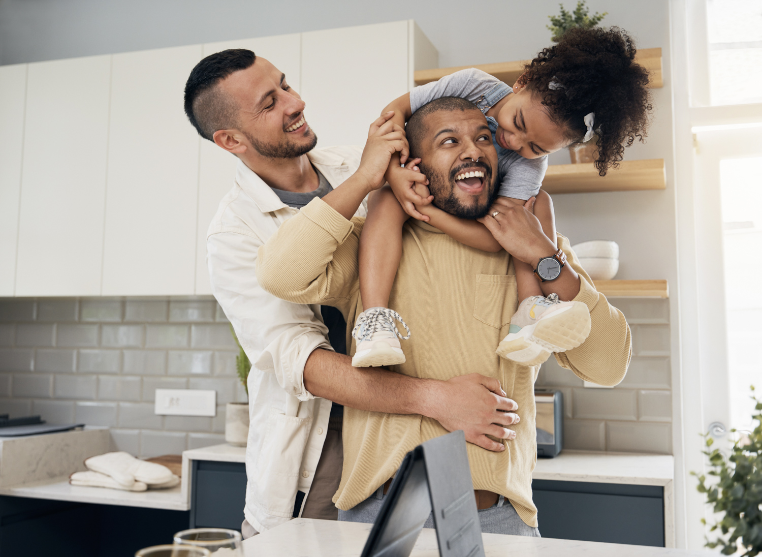 Family reviewing Super Visa details online