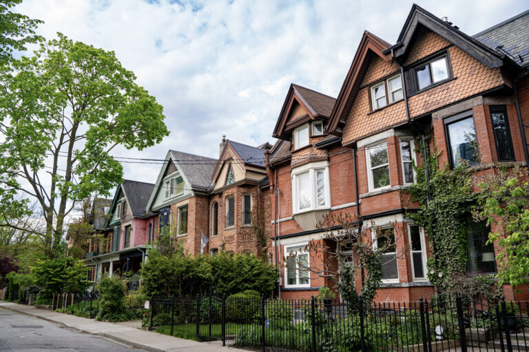 Toronto residential street in spring