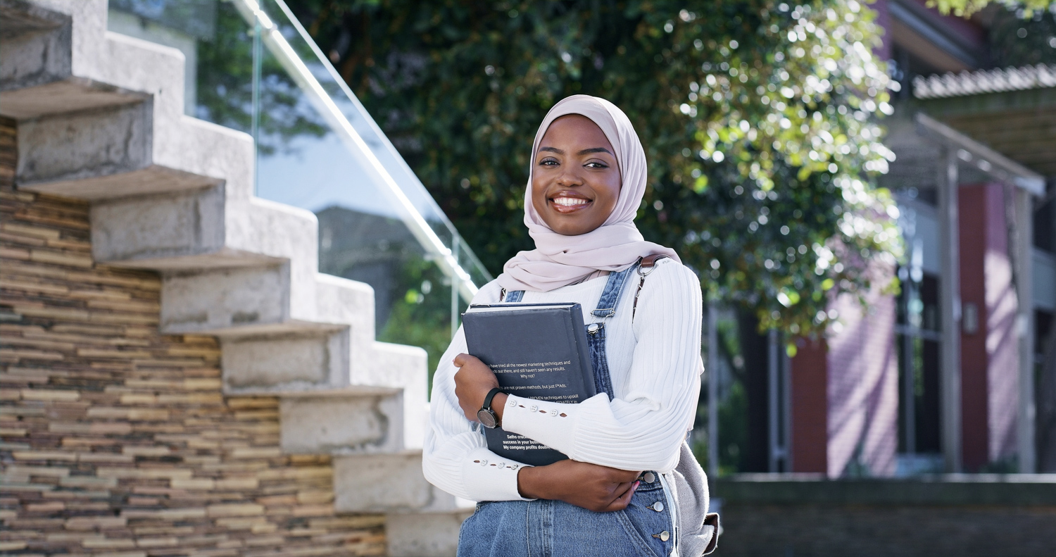 Student completing work permit forms