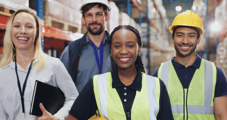 Diverse team networking in Canada