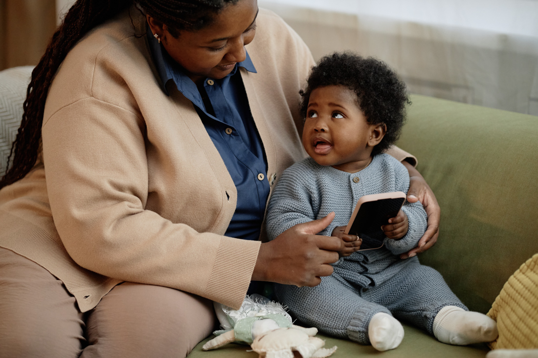 Newcomers embracing at Canadian airport