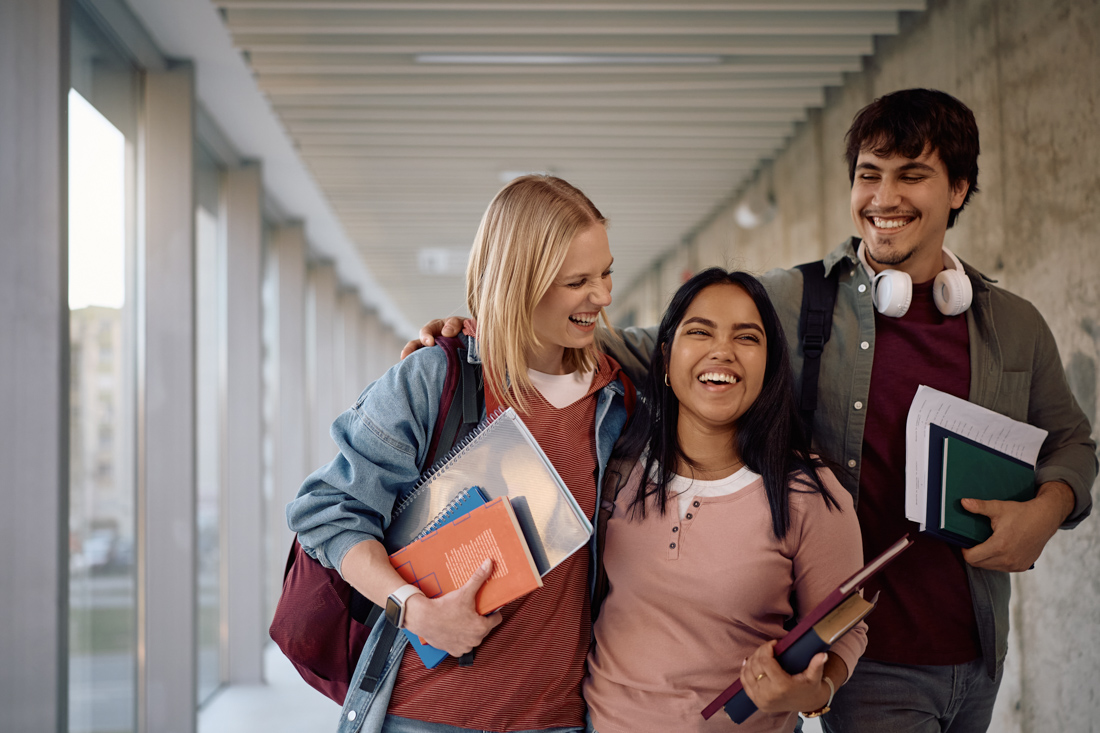 Vancouver student reading in library